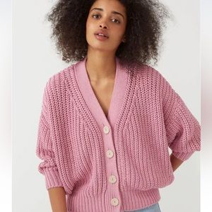 Babaa Cardigan No. 18 in Fallen Bougainvillea